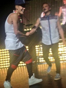 Justin Bieber At Cody Simpson concert